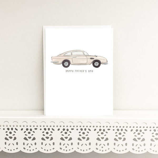 Aston Car Father's Day Card