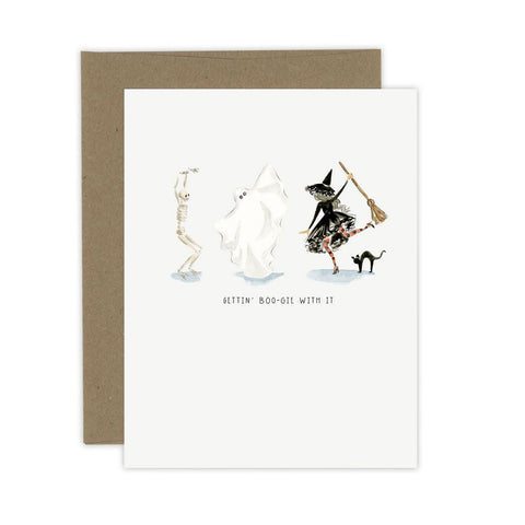 Gettin' Boo-gie With it Halloween Card