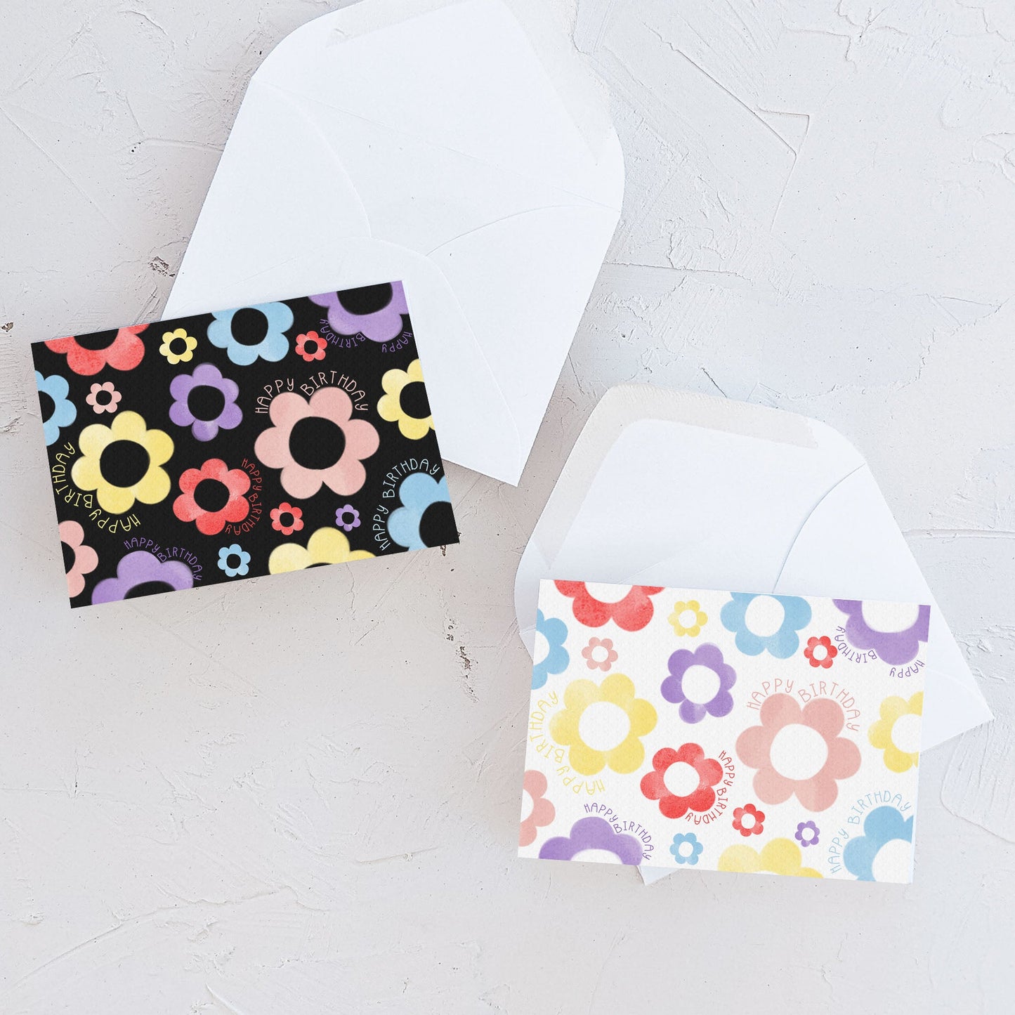 Flower Birthday - Black