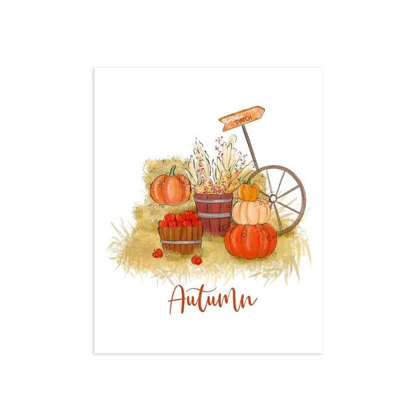 Autumn Fall Pumpkin Patch Home Decor