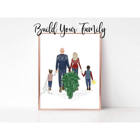 Build Your Family - Christmas Edition - art print
