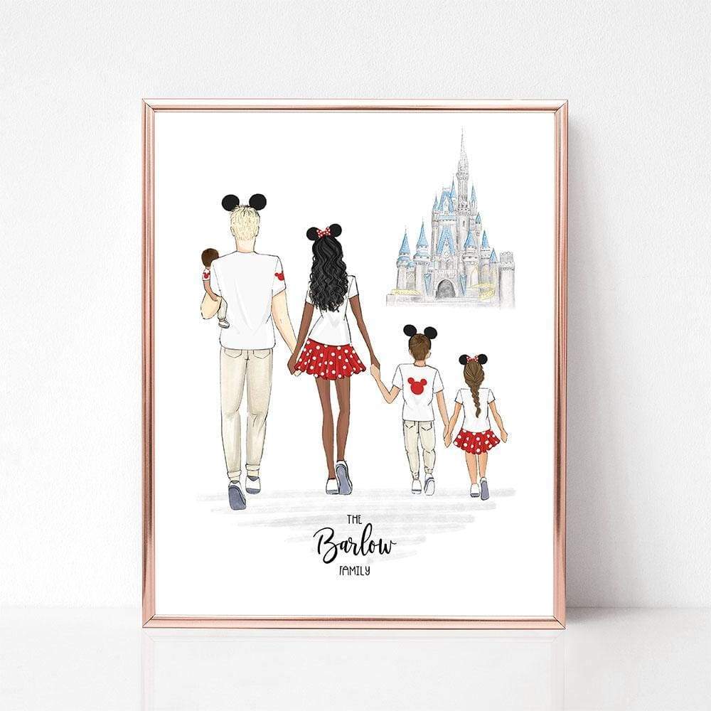 Build Your Family - Disney Edition - art print