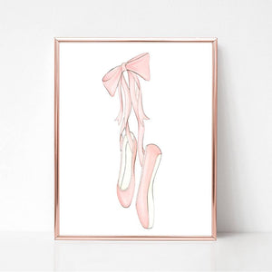 En Pointe Art Print Fashion Illustration