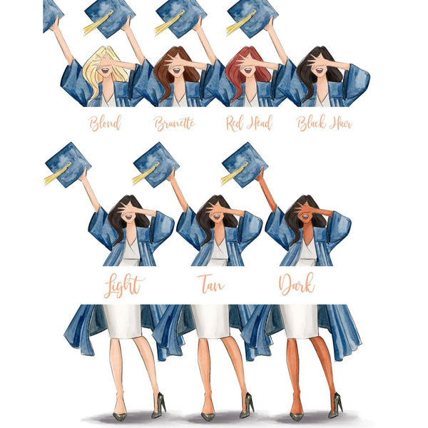 Graduation Girl II - art print