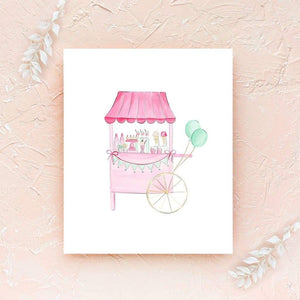 The Ice Cream Cart - art print