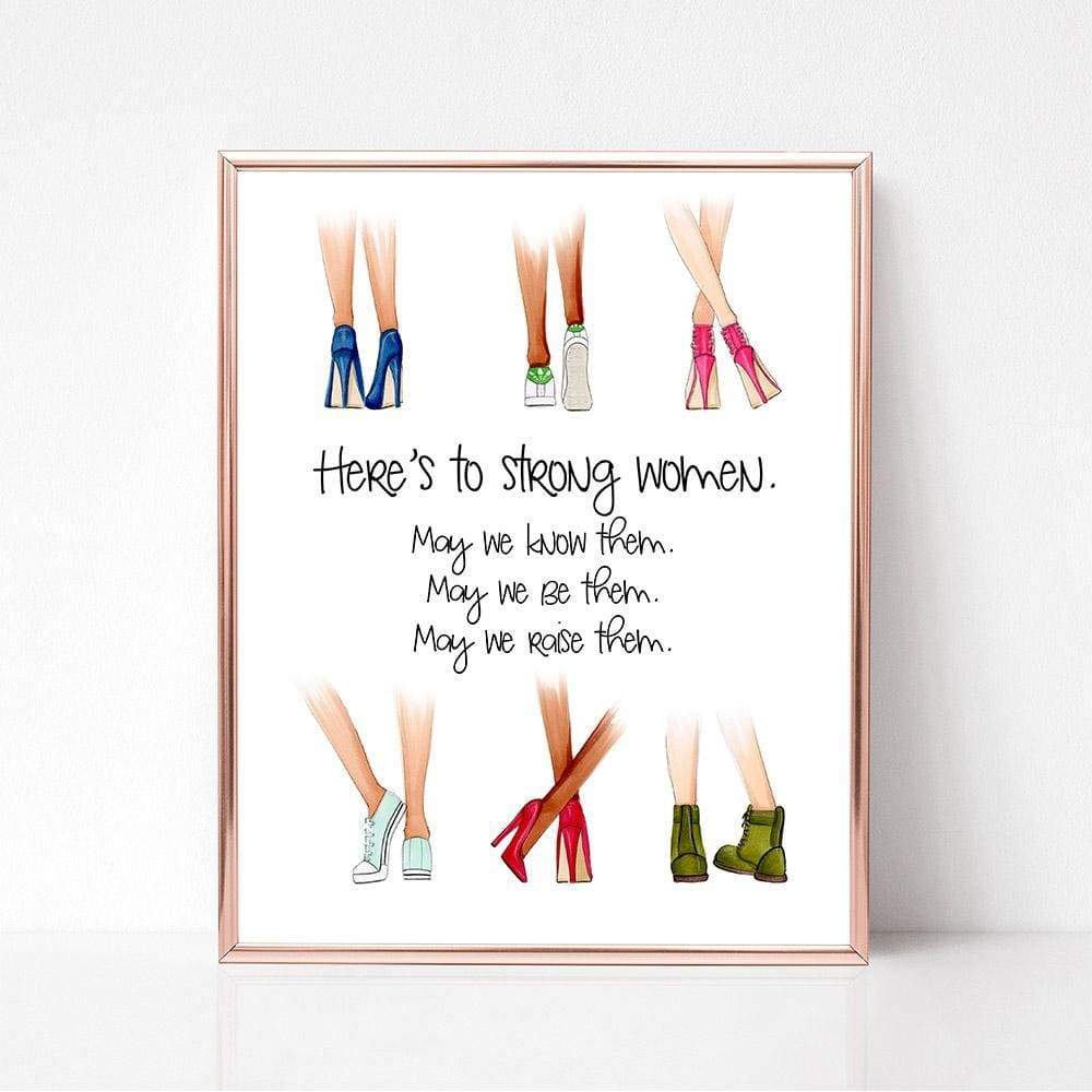 girl power empowerment art print