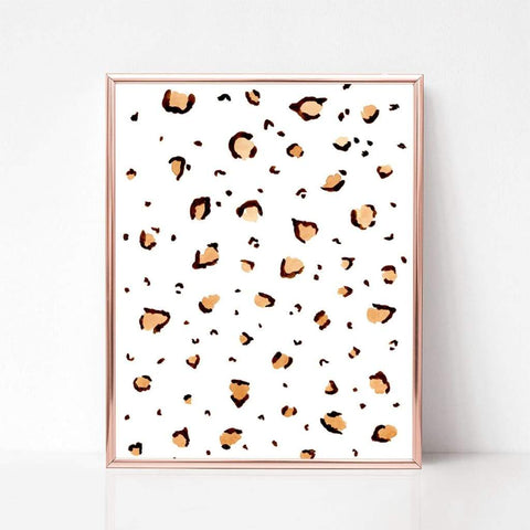 leopard print art print wall decor