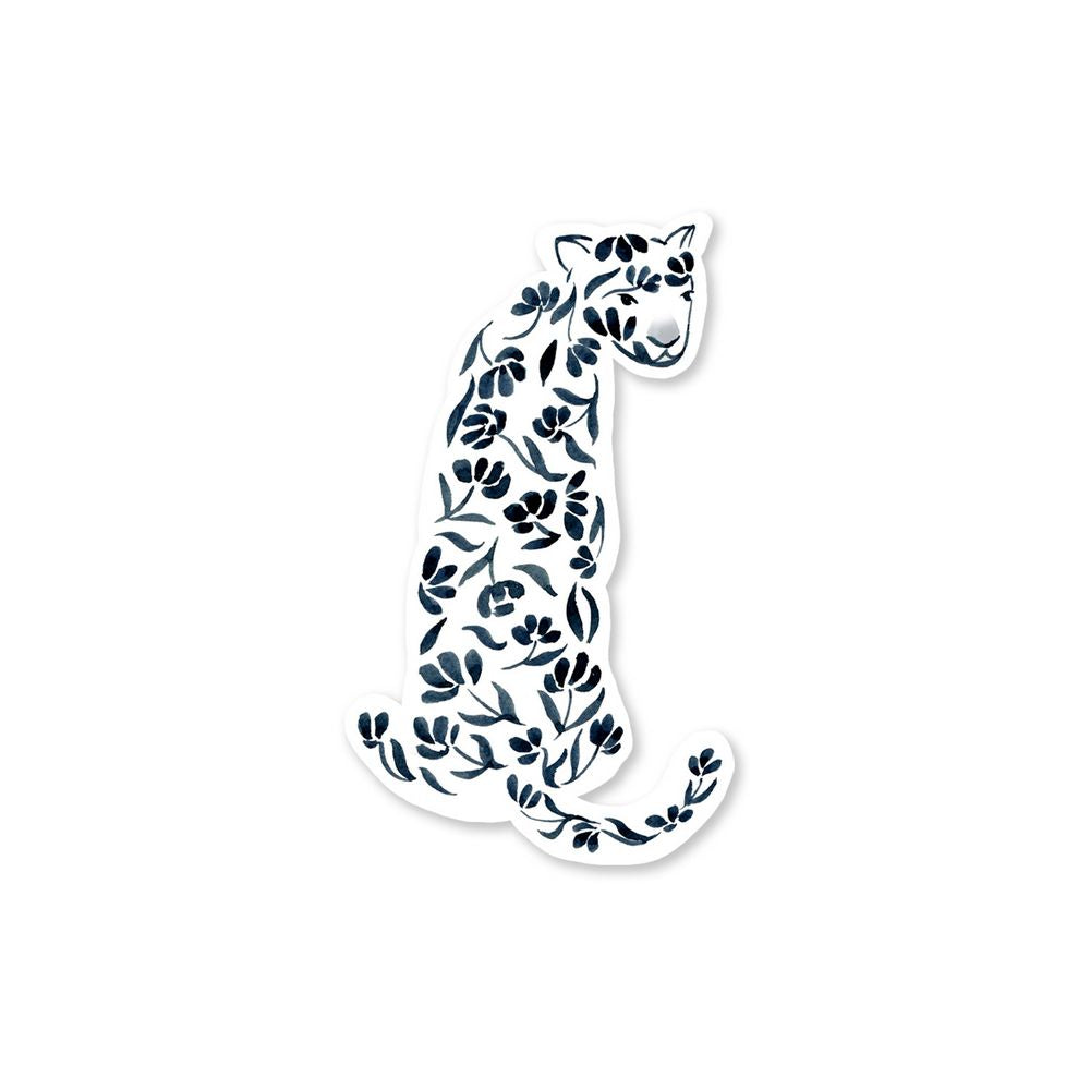 Floral Leopard Sticker
