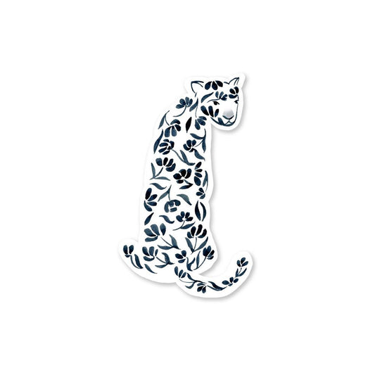 Floral Leopard Sticker