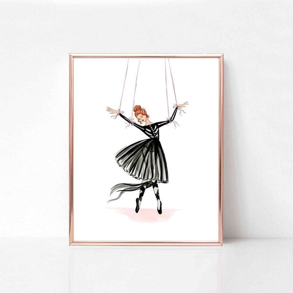 The Marionette Art Print - Select Hair Color