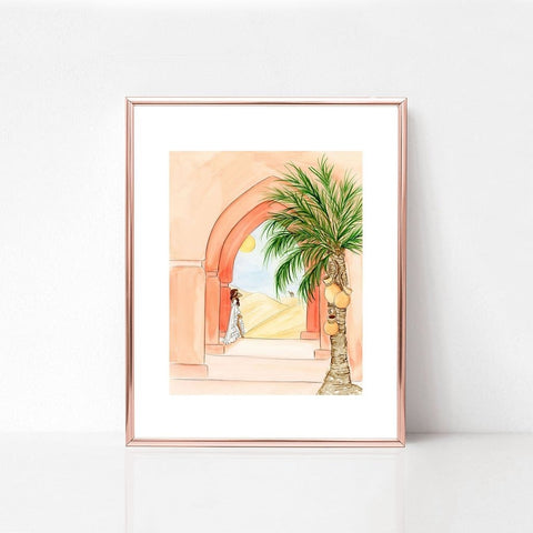 Middle East Desert - art print