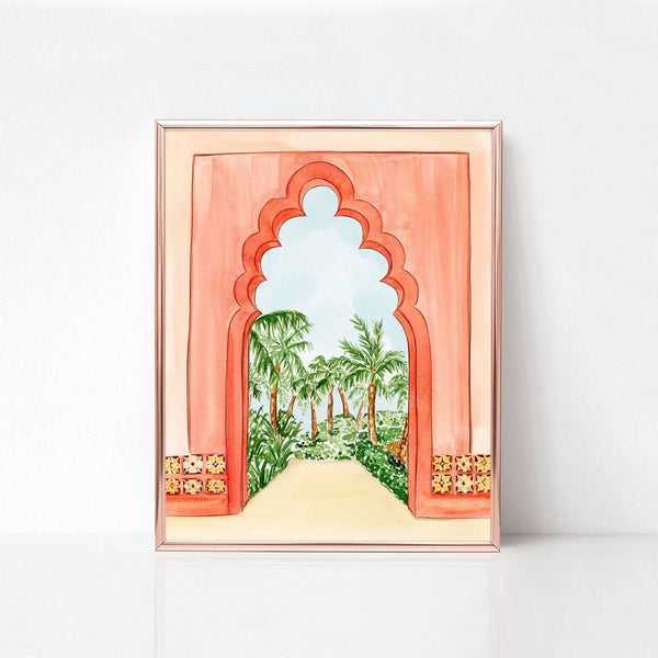 Palm Tree Oasis - art print