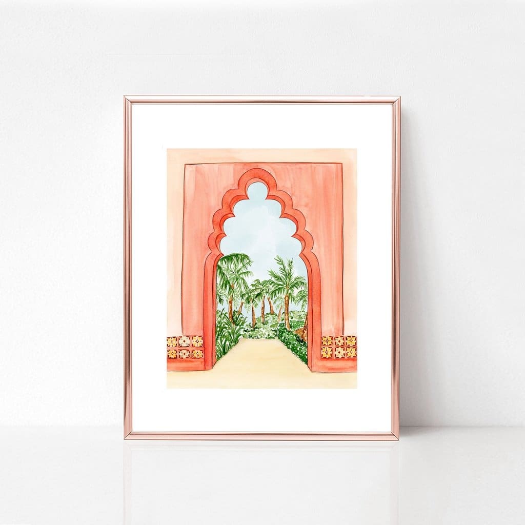 Palm Tree Oasis - art print