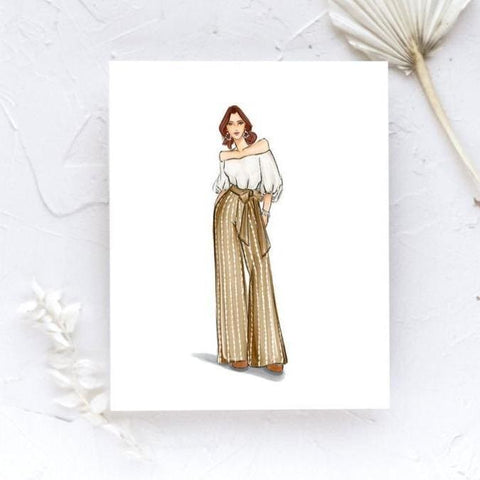 Resort Flare - Select Hair Color/Skin Tone - Art Print