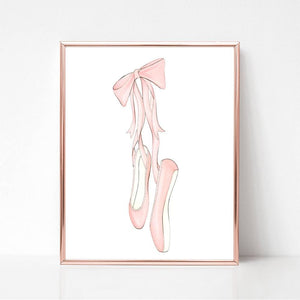 SALE Ballerina Slippers 11x14 - Art Print