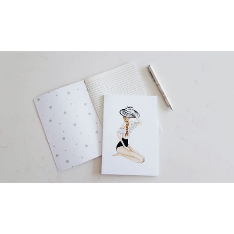 Bikini Girl Fashion Illustration Notebook