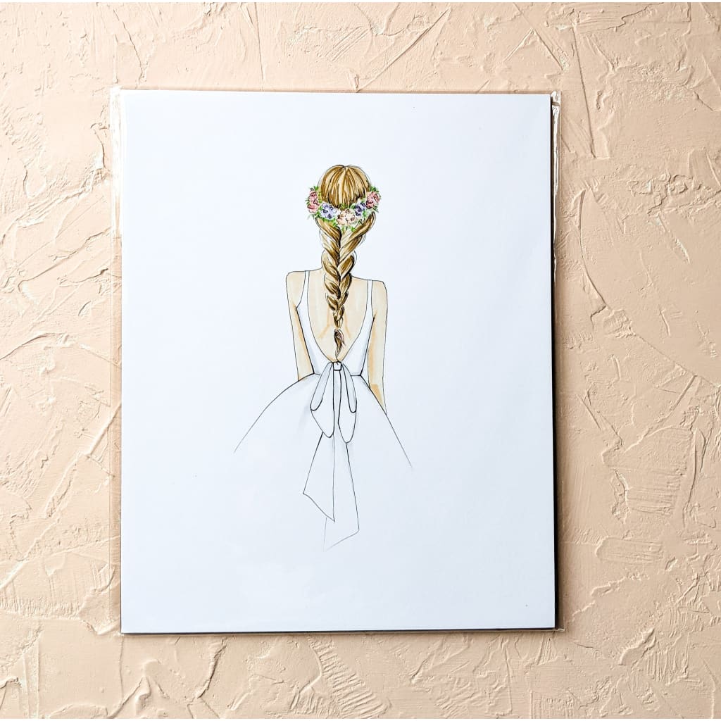 SALE Fishtail Braid 8x10 - 8 x 10 - Art Print