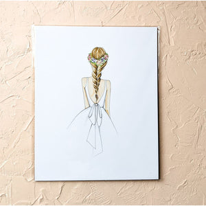 SALE Fishtail Braid 8x10 - 8 x 10 - Art Print