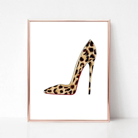 Leopard High Heel - Art Print