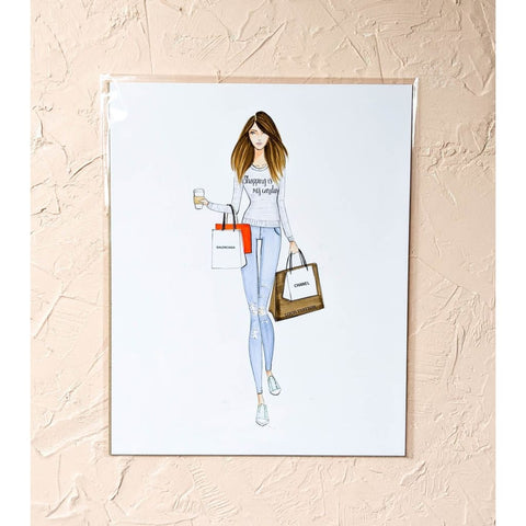 SALE Shopaholic 8x10 - 8 x 10 - Art Print