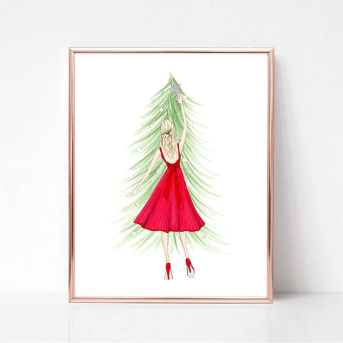 SALE Tree topper 8X10 - 8 x 10 - Art Print