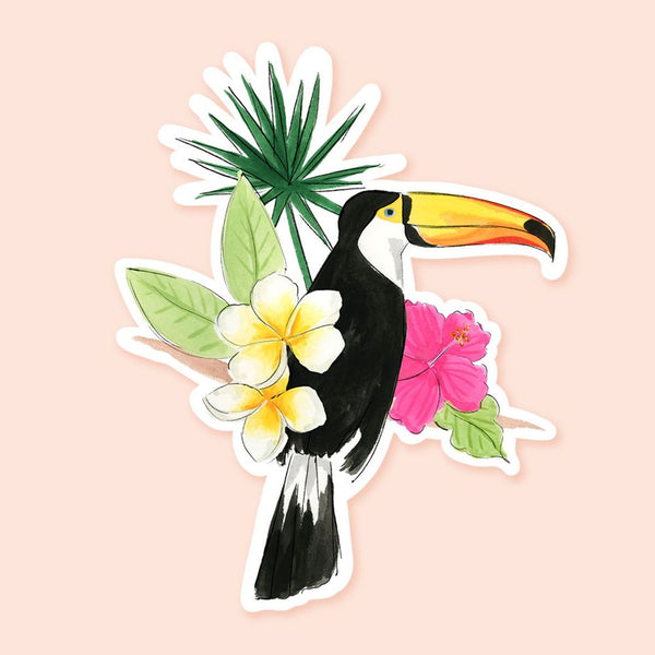 Pink Toucan Sticker