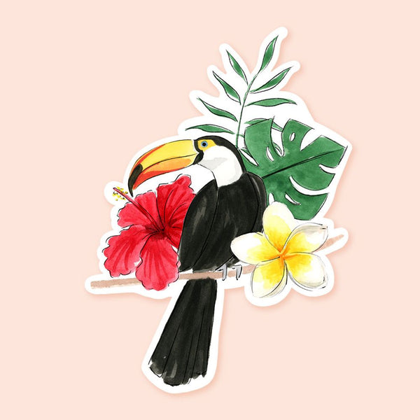 Red Toucan Sticker