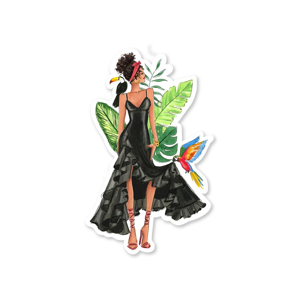 Girl of Paradise Sticker