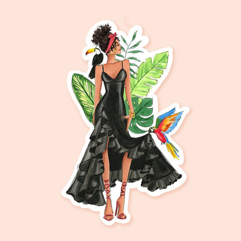Girl of Paradise Sticker